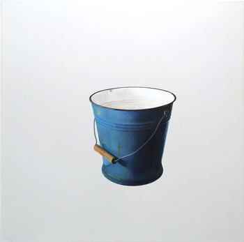 Blauer Eimer